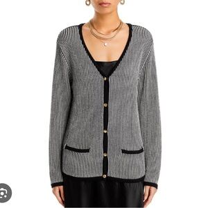 Anine Bing Black and White Cardigan